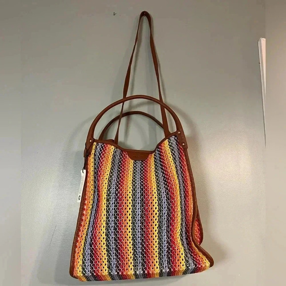 NWT Rag and Bone Summer Multi Passenger Tote with dust bag rainbow - Picture 1 of 14